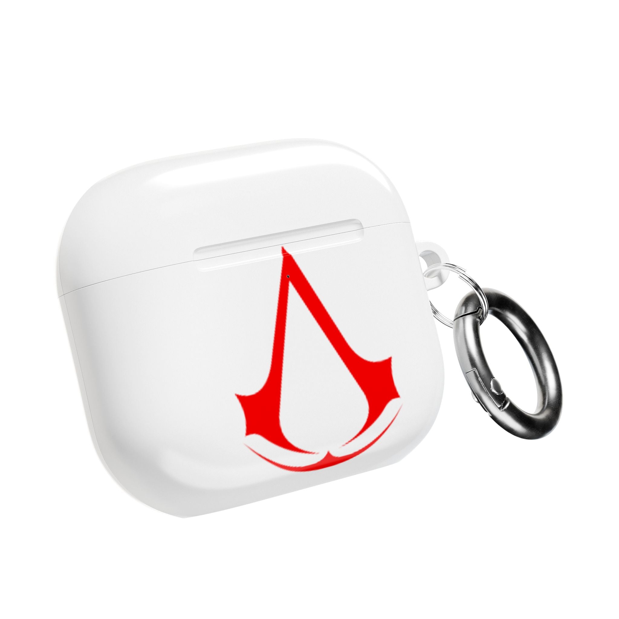 Assassins Creed Emblem AirPod Case — Red Gaming Logo Protective Cover