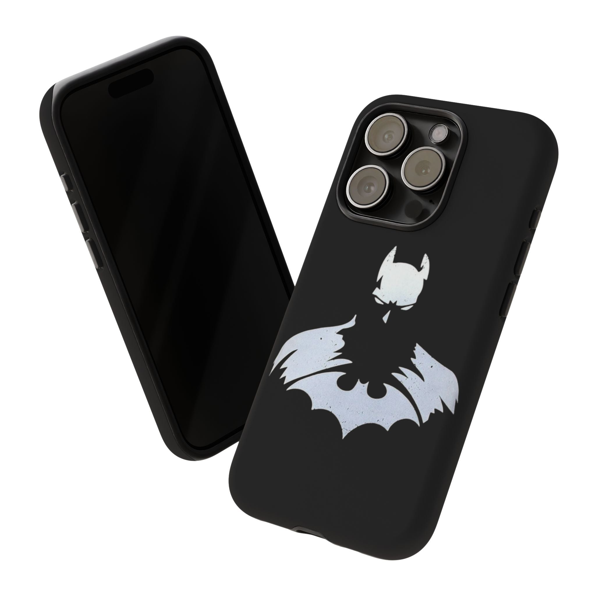 Batman Silhouette Tough Phone Case — Dark Knight Black Protective Cover