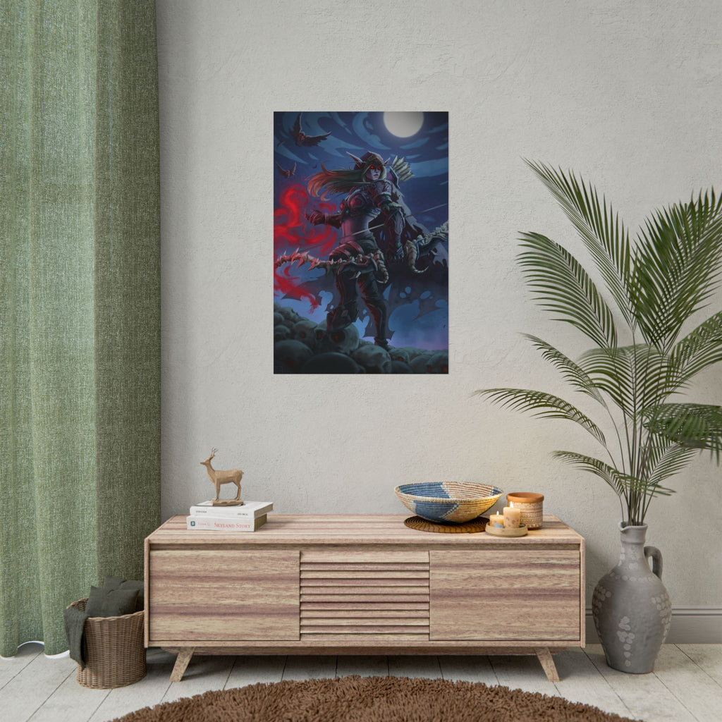 Lady Sylvanas World Of Warcraft Poster — Fantasy Art Print
