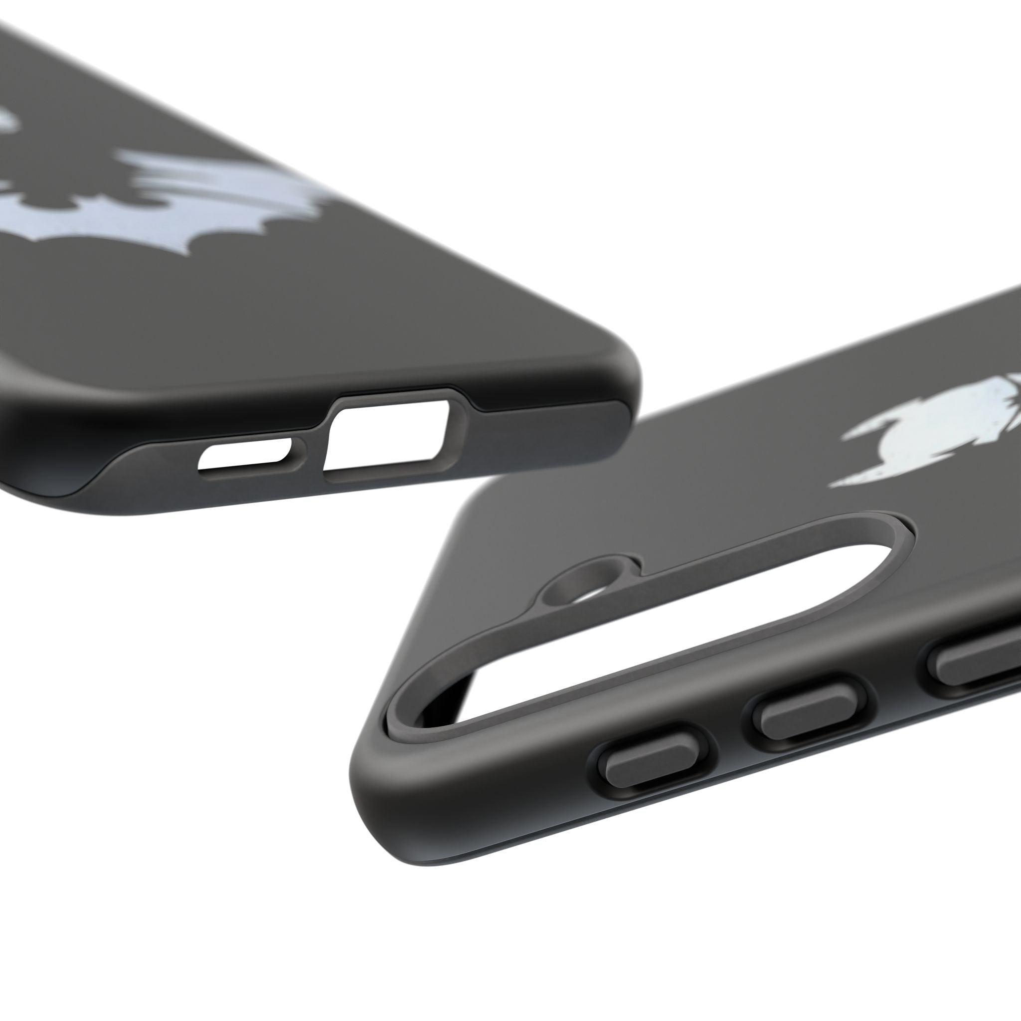 Batman Silhouette Tough Phone Case — Dark Knight Black Protective Cover