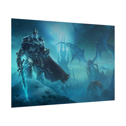 Lich King Fantasy Art Print - World of Warcraft