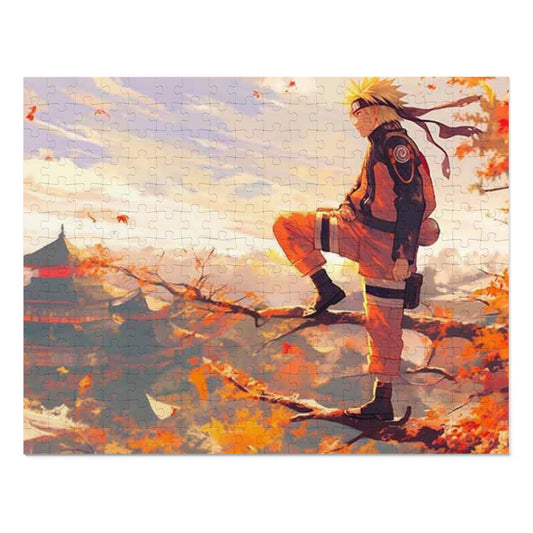 Naruto Autumn Scene Jigsaw Puzzle with Tin —  Anime Puzzle Gift