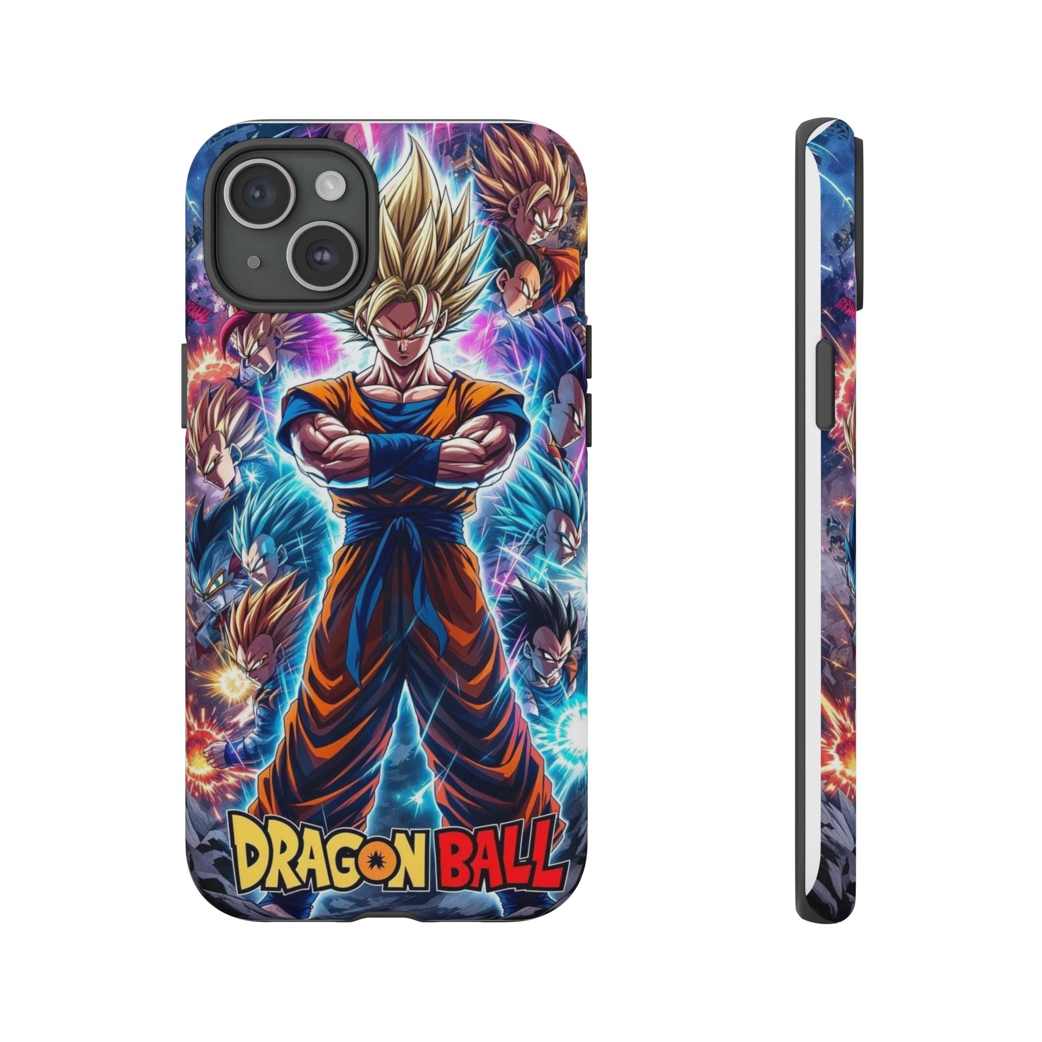 Dragon Ball Super Saiyan Phone Case — Goku Anime Tough Case