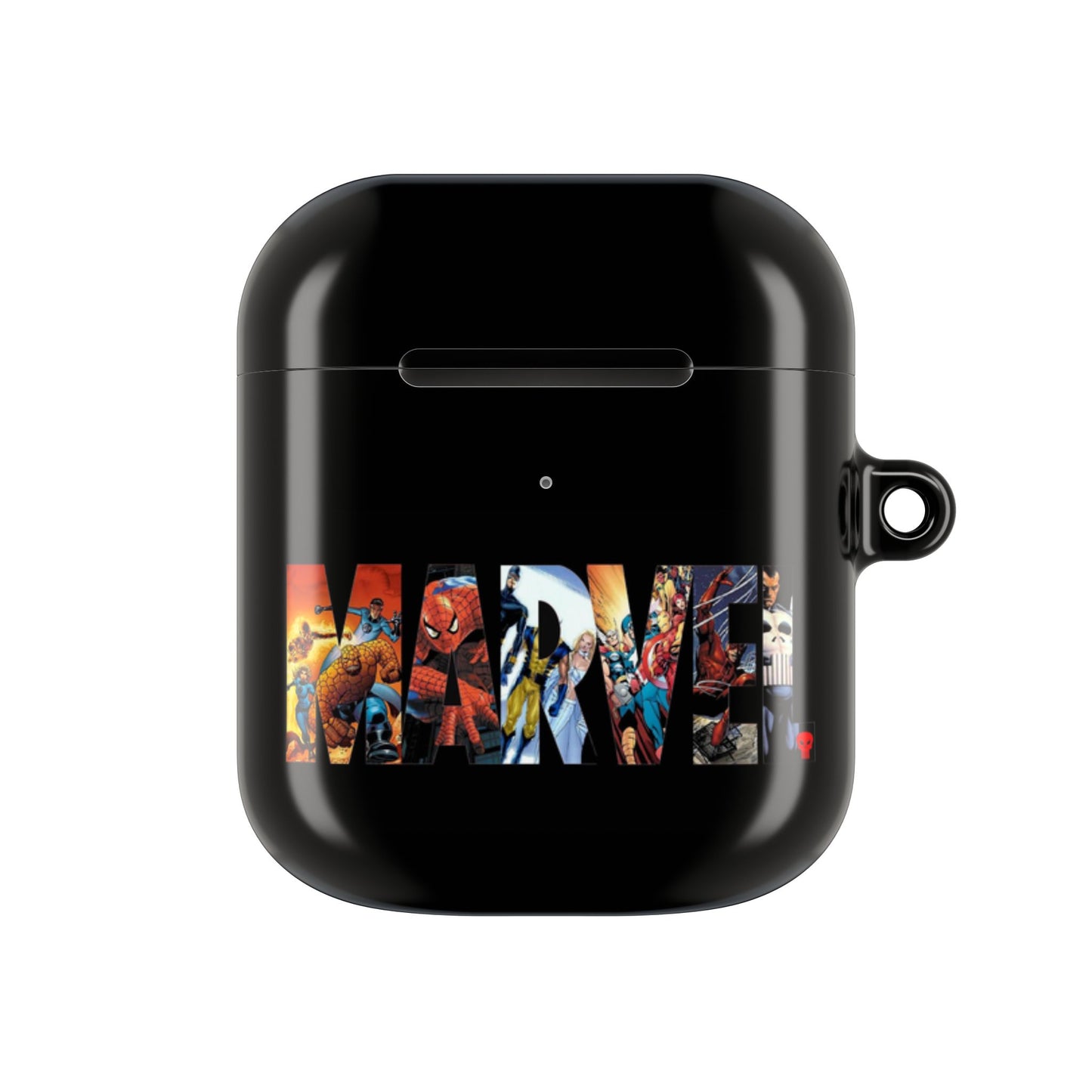 AirPod Hülle – Marvel Comic Logo Schutzhülle