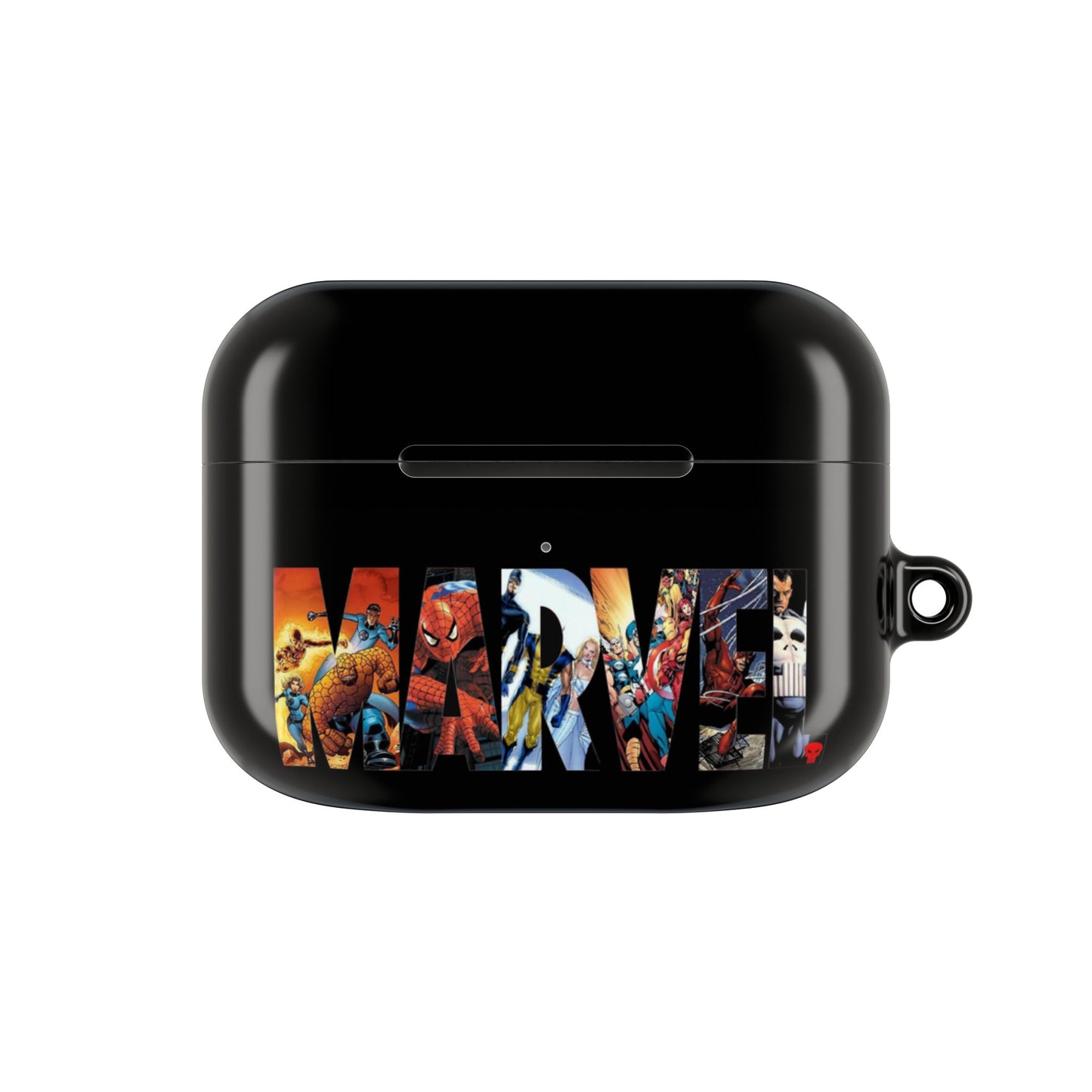 AirPod Hülle – Marvel Comic Logo Schutzhülle