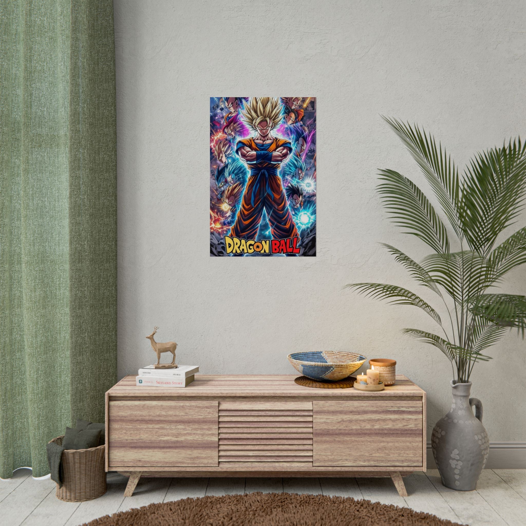 Dragon Ball Super Saiyan Goku Rolled Poster – Anime Wall Art Dragon Ball
