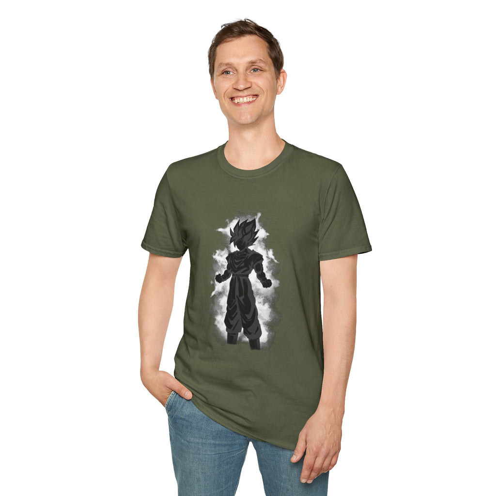 Silhouette Saiyan Power T-Shirt | Anime Aura Dragon Ball Goku