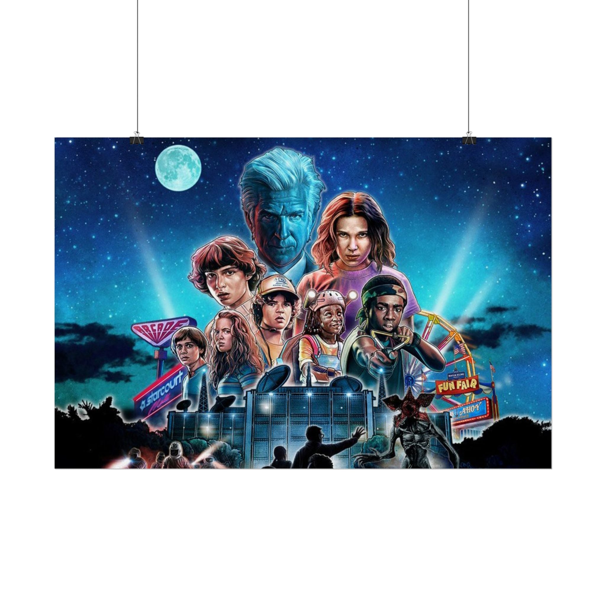 Stranger Things Cast Poster - Stranger Kids
