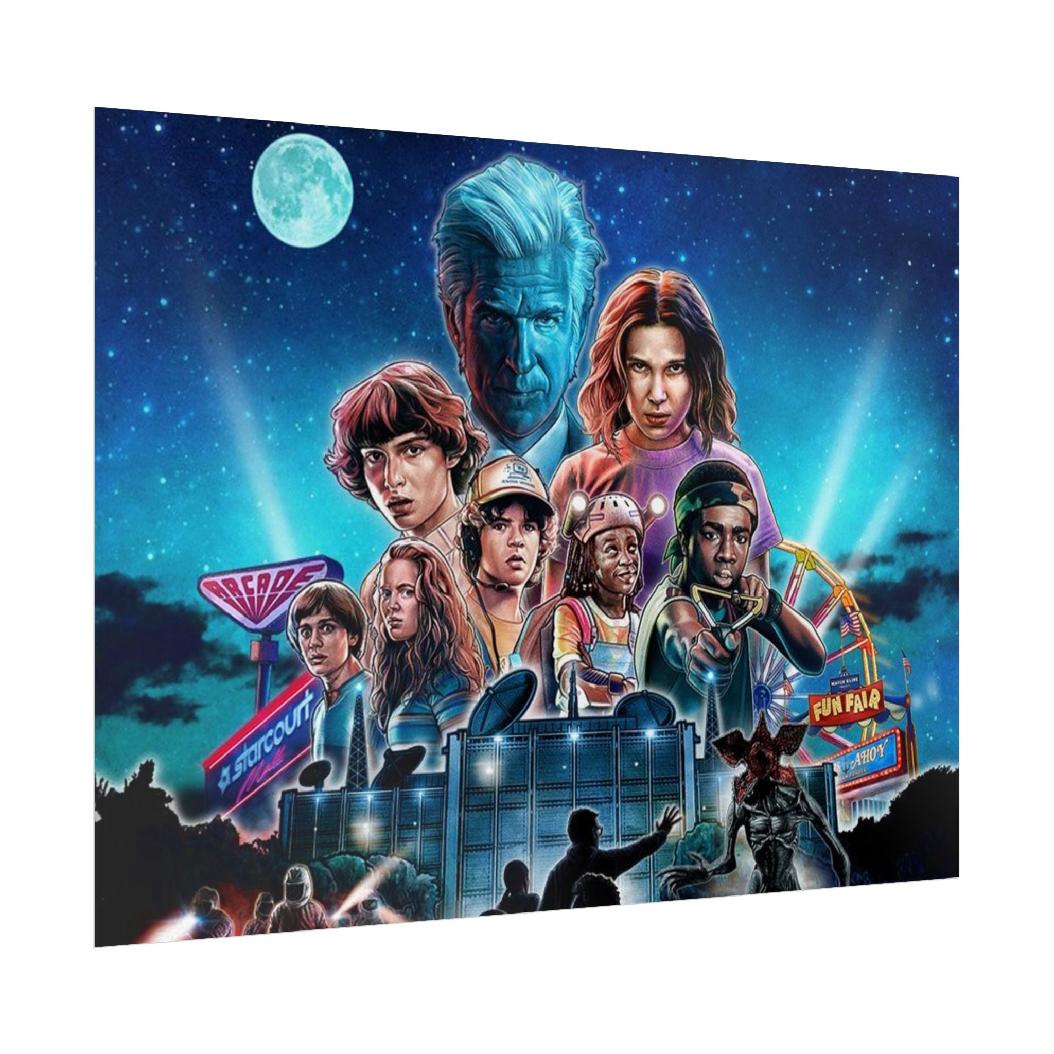 Stranger Things Cast Poster - Stranger Kids