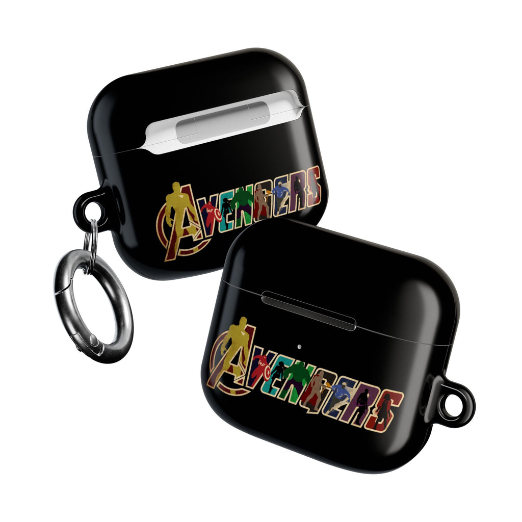 Avengers AirPod Case — Superhero Logo Protective Charging Case