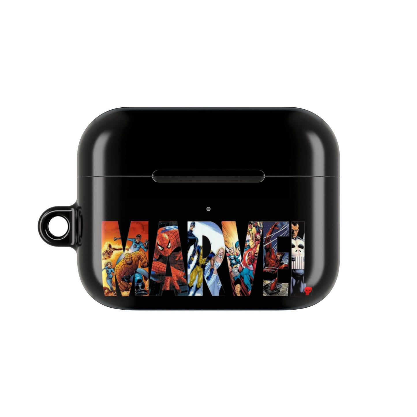 AirPod Hülle – Marvel Comic Logo Schutzhülle