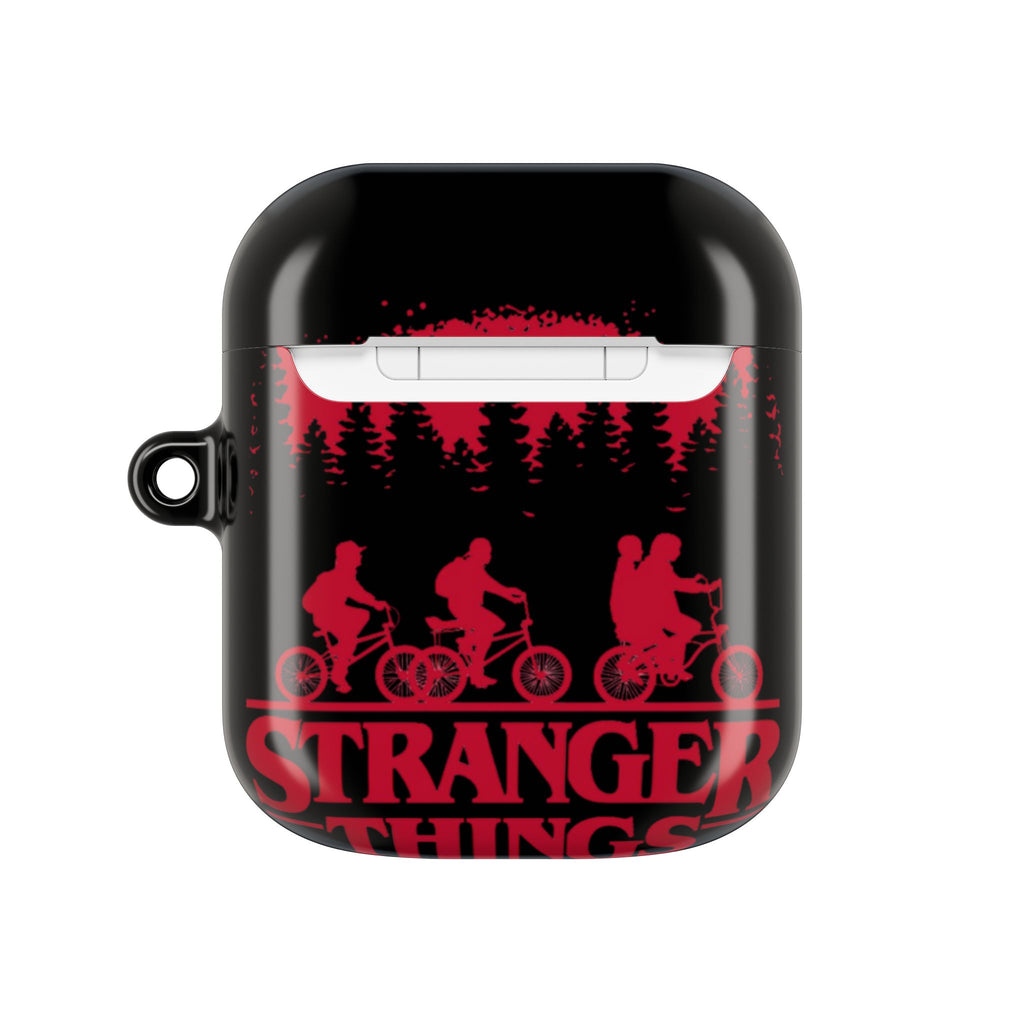 Stranger Things AirPod Case – Retro 80s Sci‑Fi Bike Silhouette Protective Cover