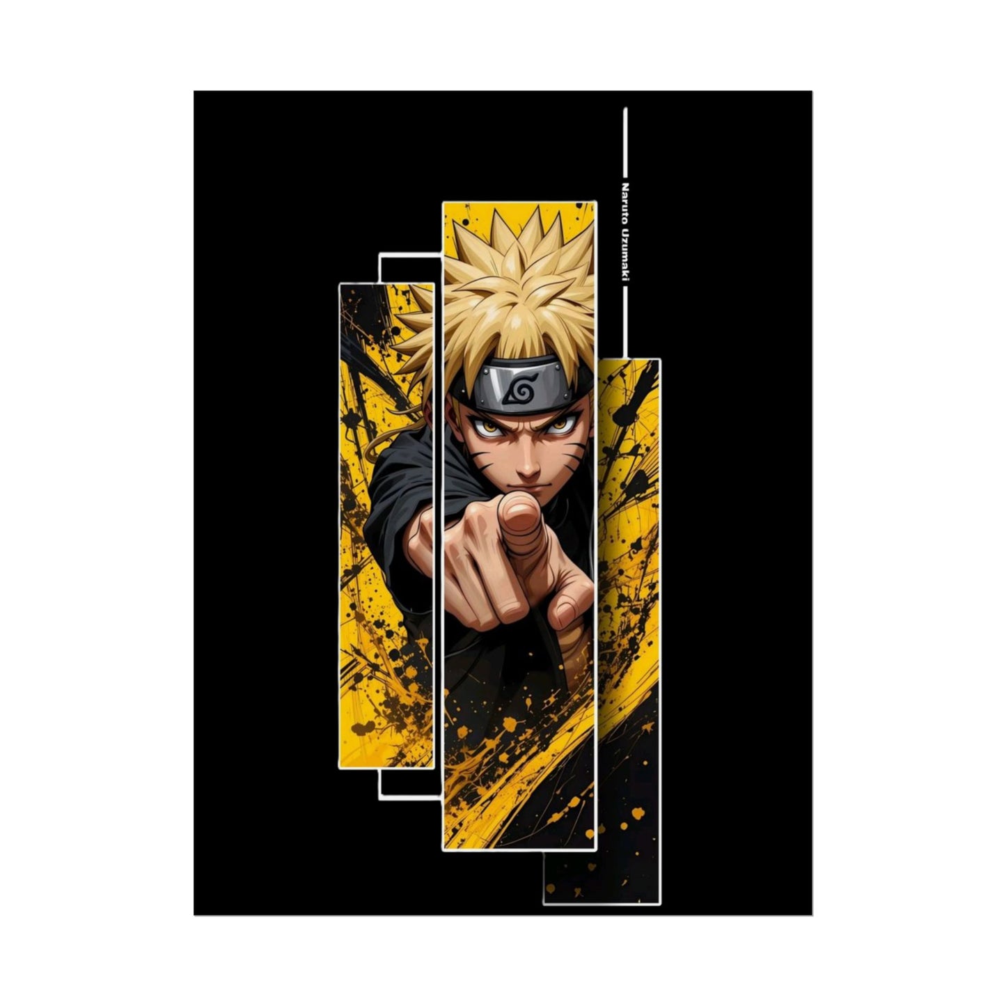 Naruto Art-Poster – Dynamischer Anime-Wanddruck (Gerollter Poster)