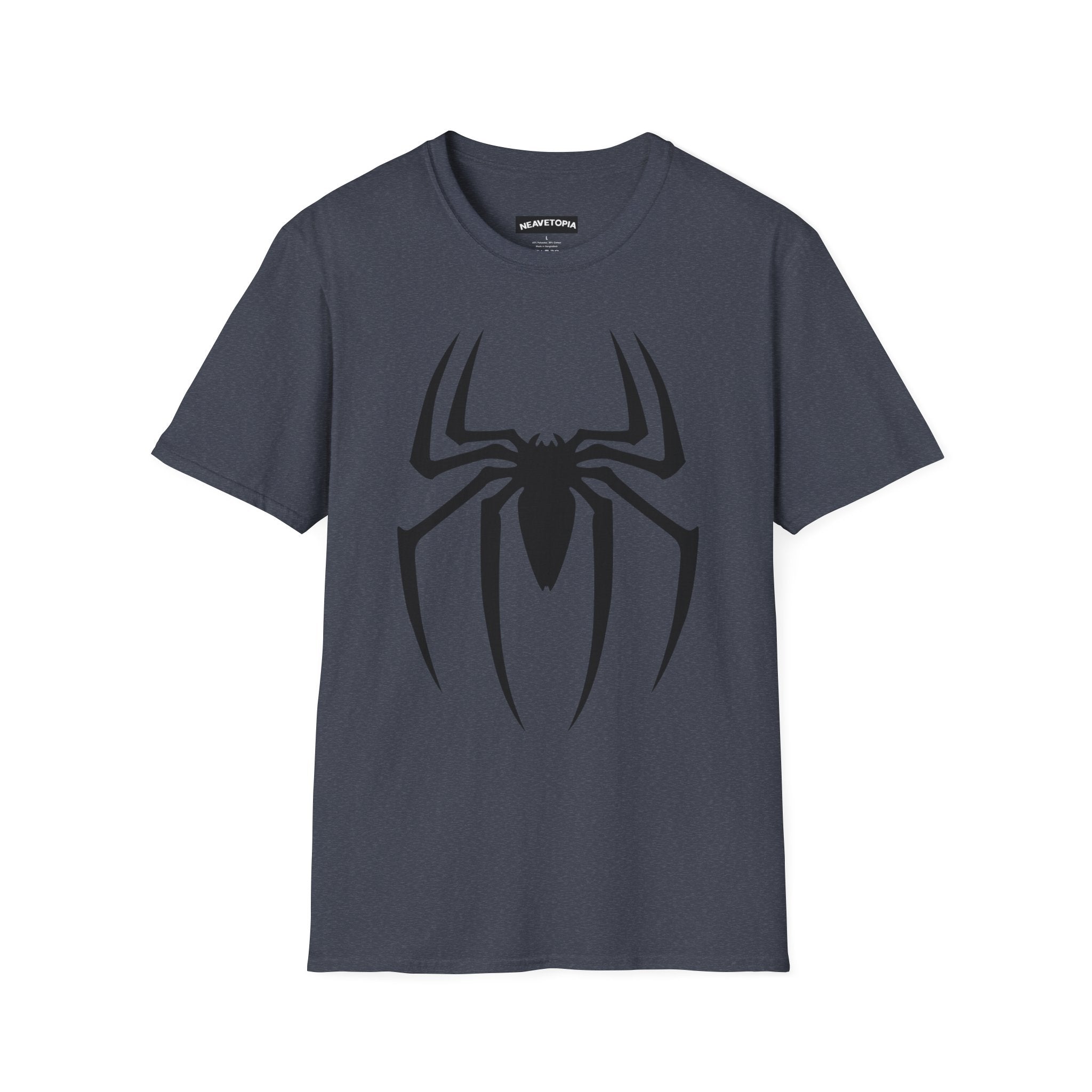 Black Spiderman Emblem T-Shirt | Spider Logo Tee