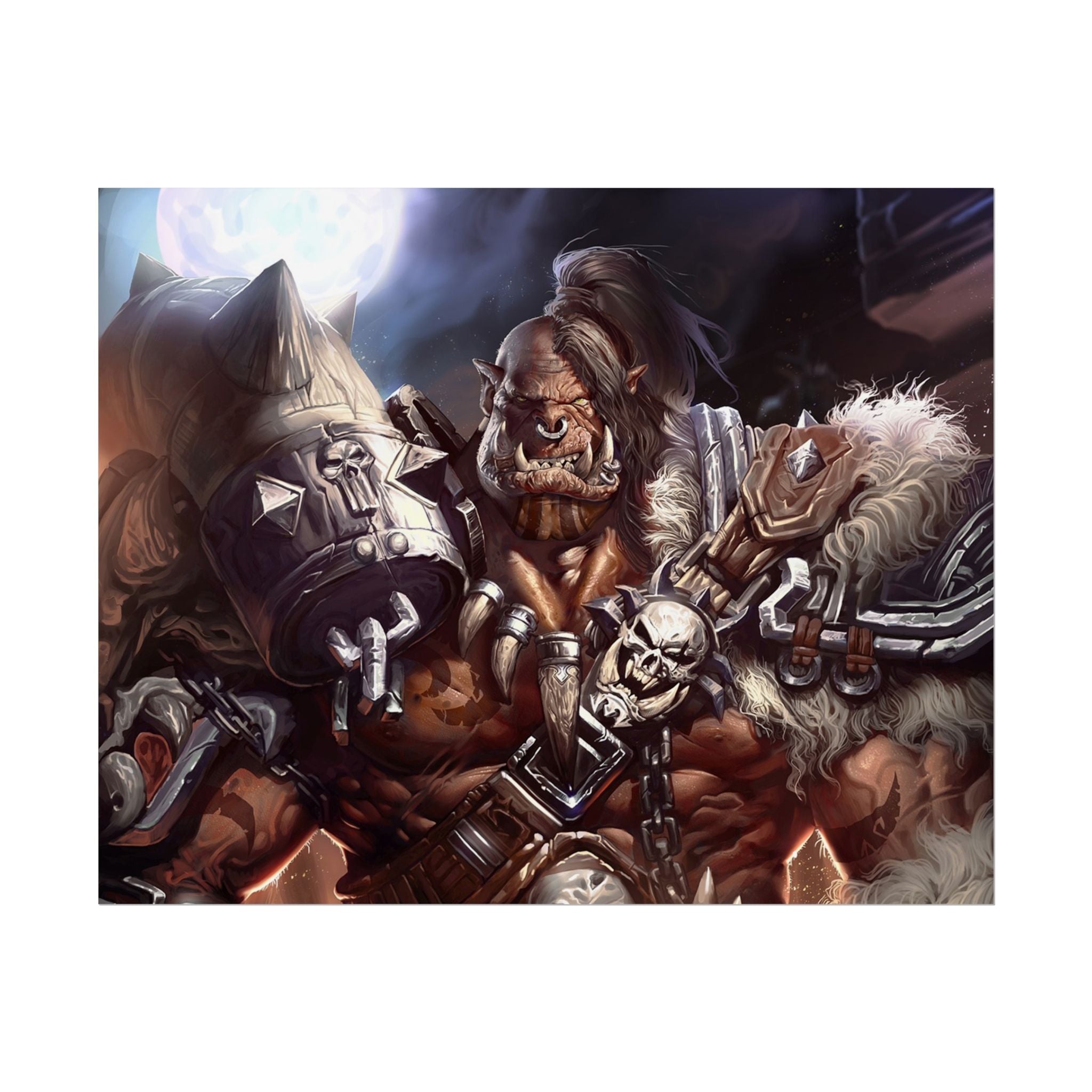 Garrosh Hellscream Fantasy Art Print - World of Warcraft