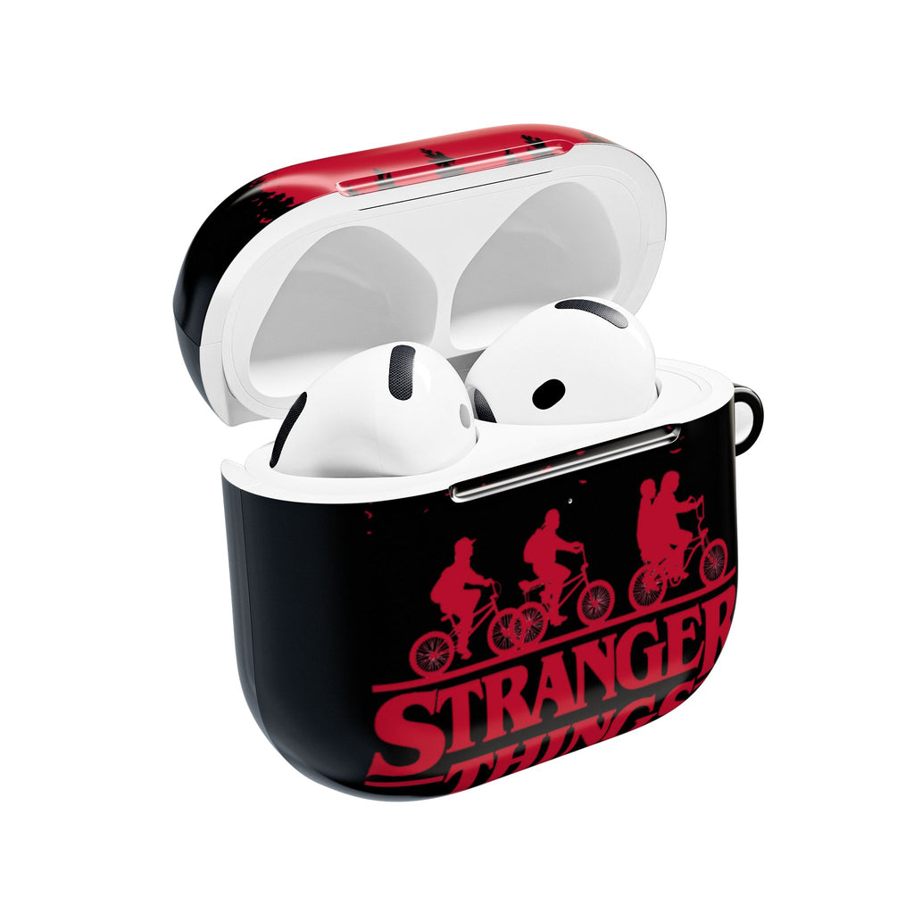 Stranger Things AirPod Case – Retro 80s Sci‑Fi Bike Silhouette Protective Cover