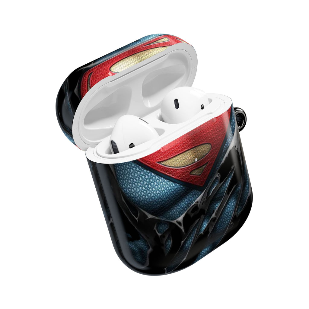 Superman Logo AirPod Case — Heroic Comic Superhero Protective Cover