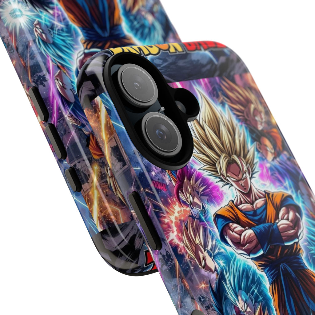 Dragon Ball Super Saiyan Phone Case — Goku Anime Tough Case
