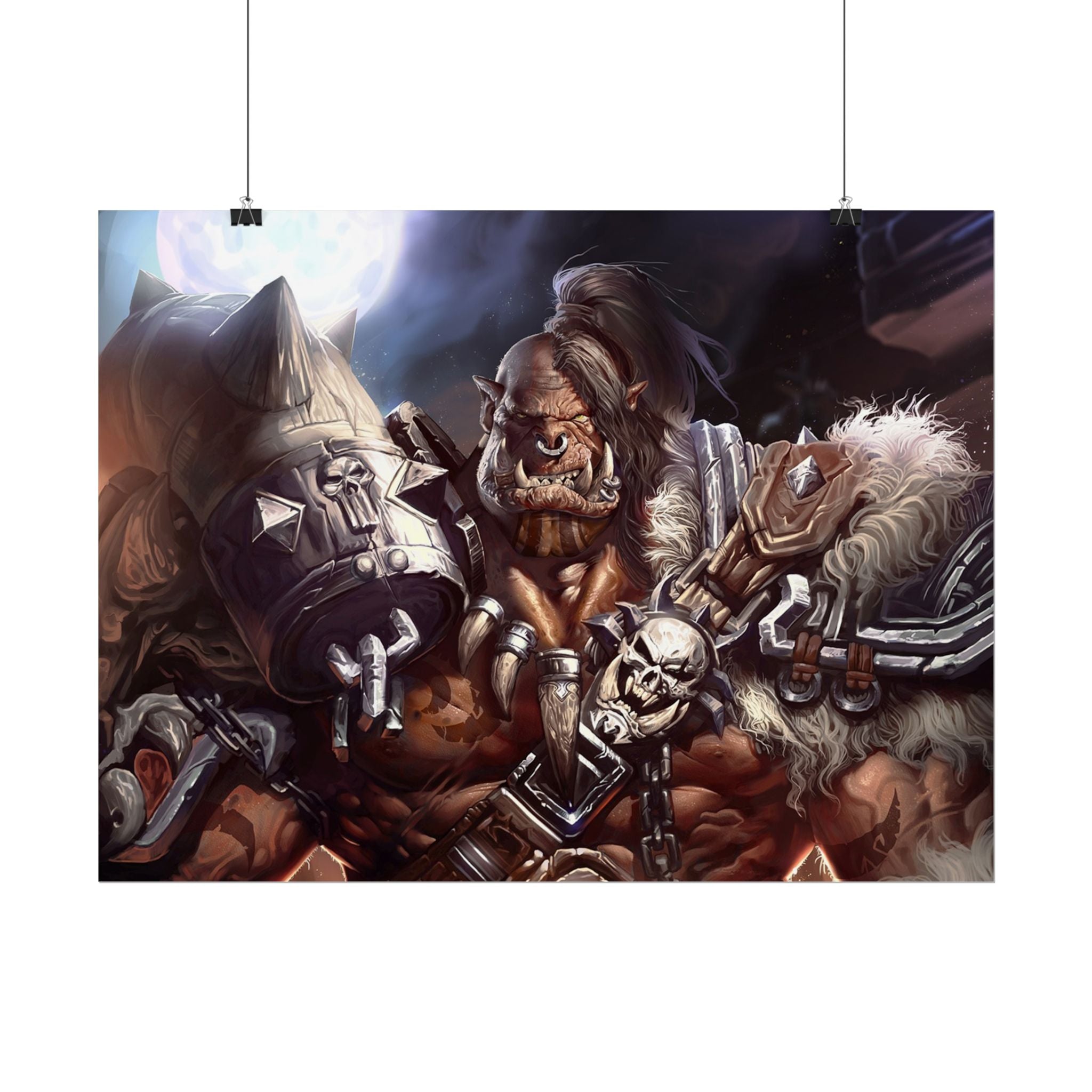 Garrosh Hellscream Fantasy Art Print - World of Warcraft