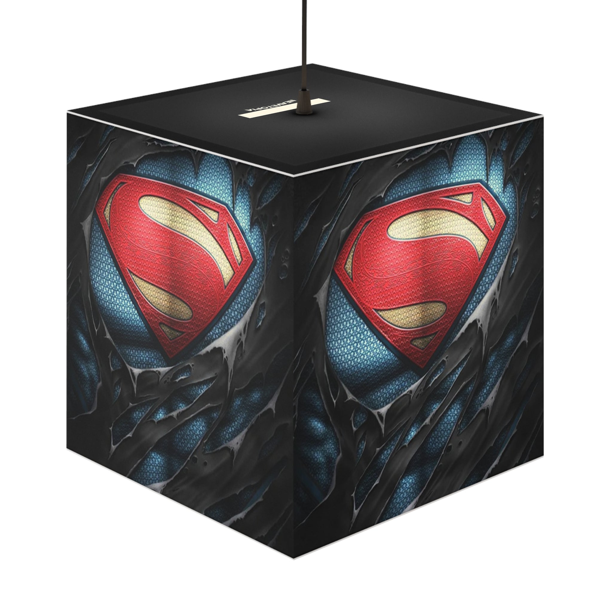 Superman Light Cube Lamp - Superhero Nightlight Decor