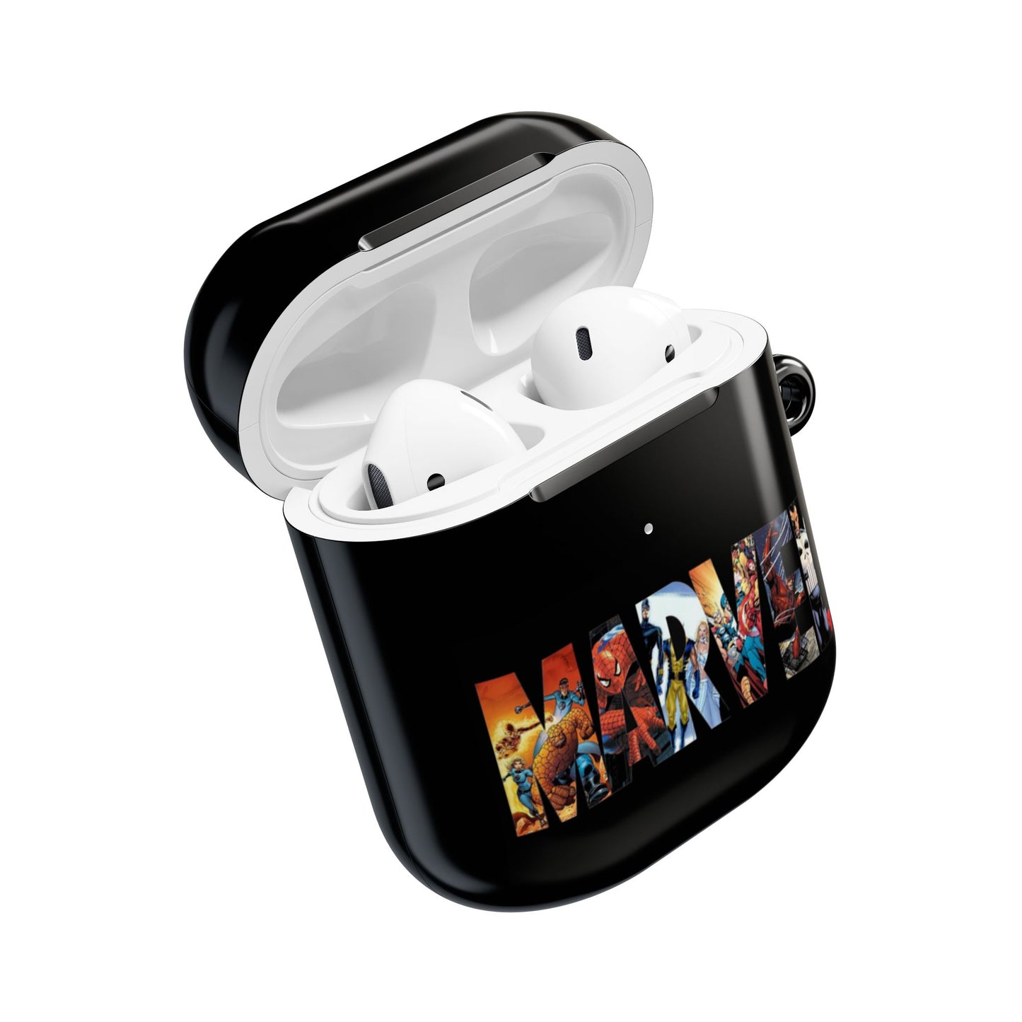 AirPod Hülle – Marvel Comic Logo Schutzhülle