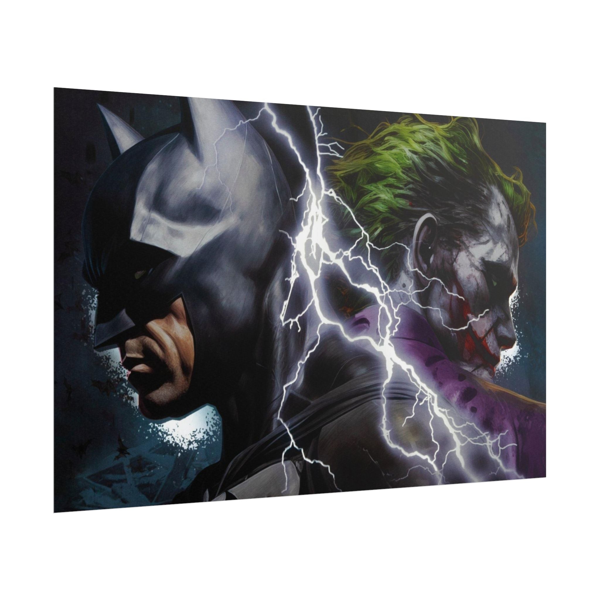 Batman vs Joker Lightning Poster