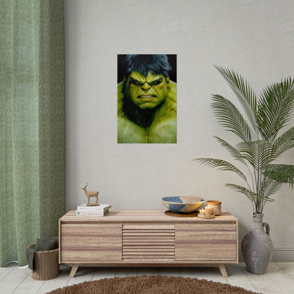 Hulk Lightning Poster — Marvel Vibrant Superhero Wall Art (Rolled Poster)