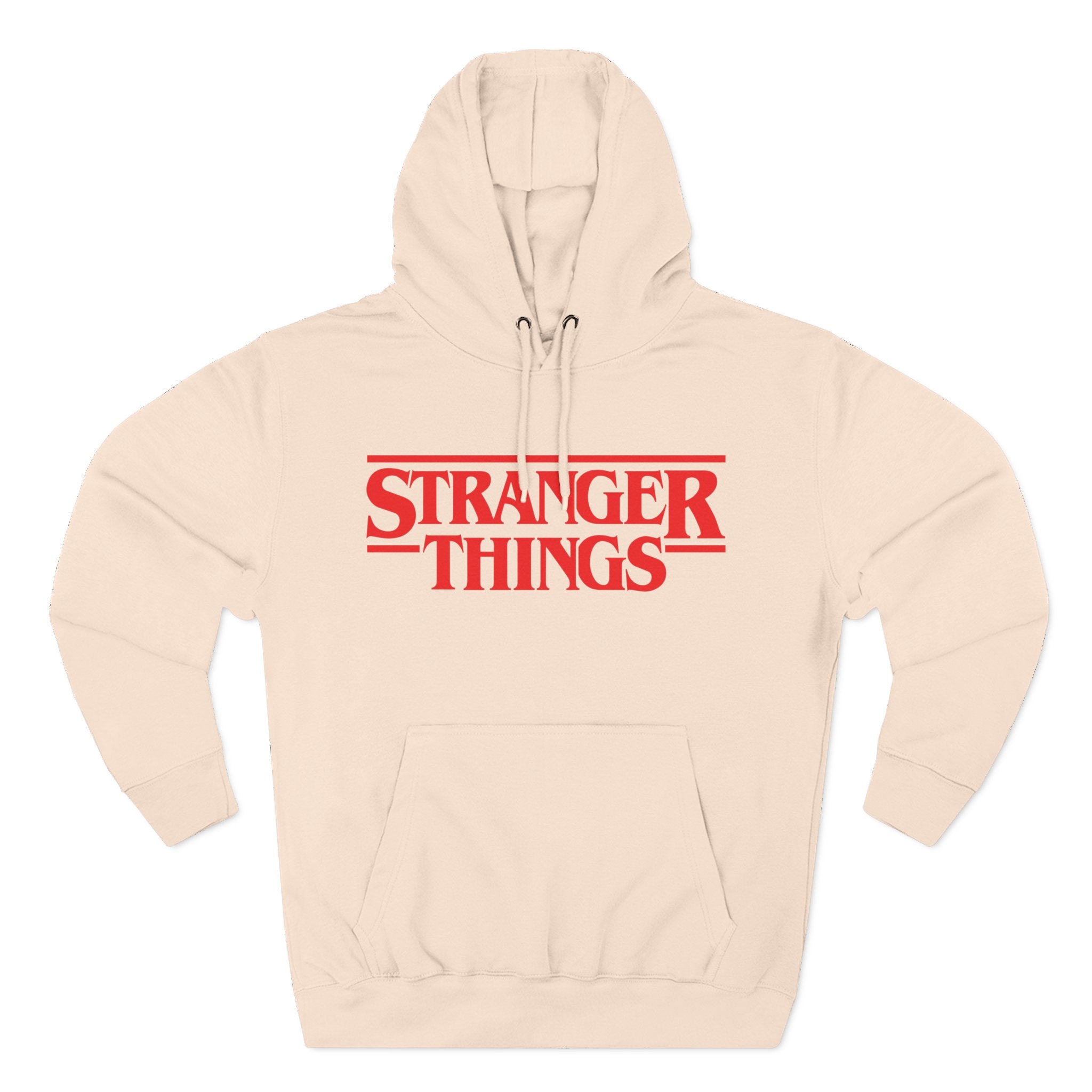 Stranger Things Fleece Hoodie – Retro Outline Logo Pullover