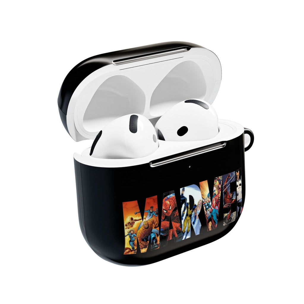 AirPod Case — Marvel Comic Logo Protective Cover