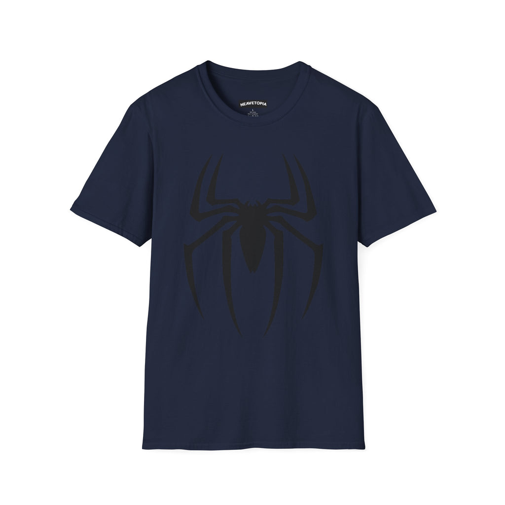Black Spiderman Emblem T-Shirt | Spider Logo Tee