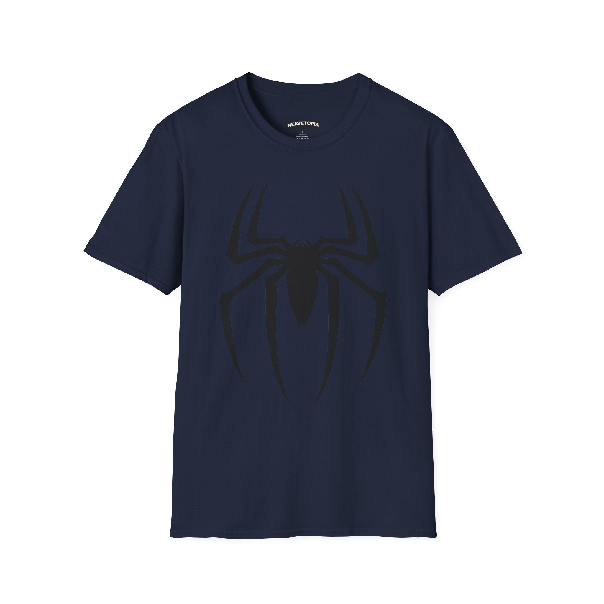 Black Spiderman Emblem T-Shirt | Spider Logo Tee