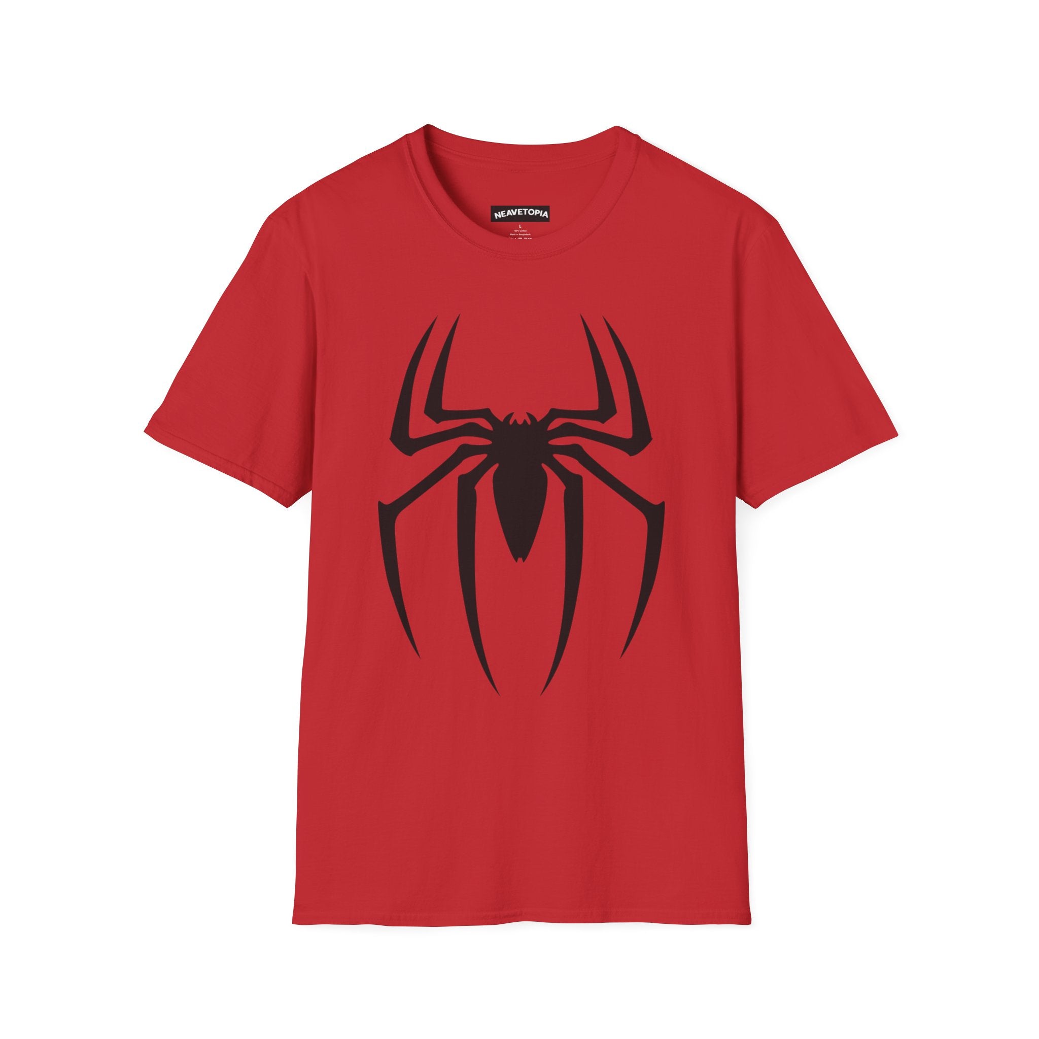Black Spiderman Emblem T-Shirt | Spider Logo Tee