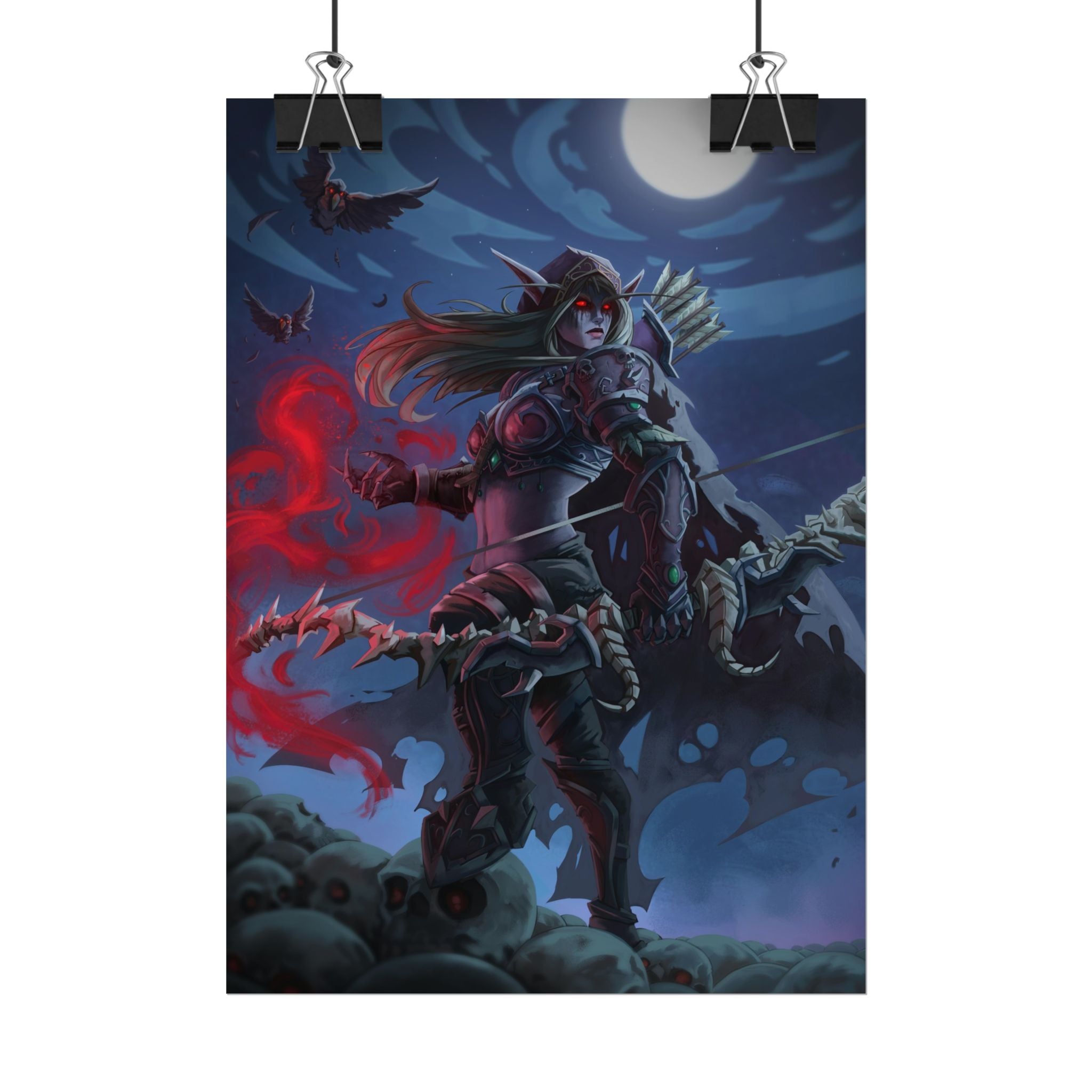 Lady Sylvanas World Of Warcraft Poster — Fantasy Art Print