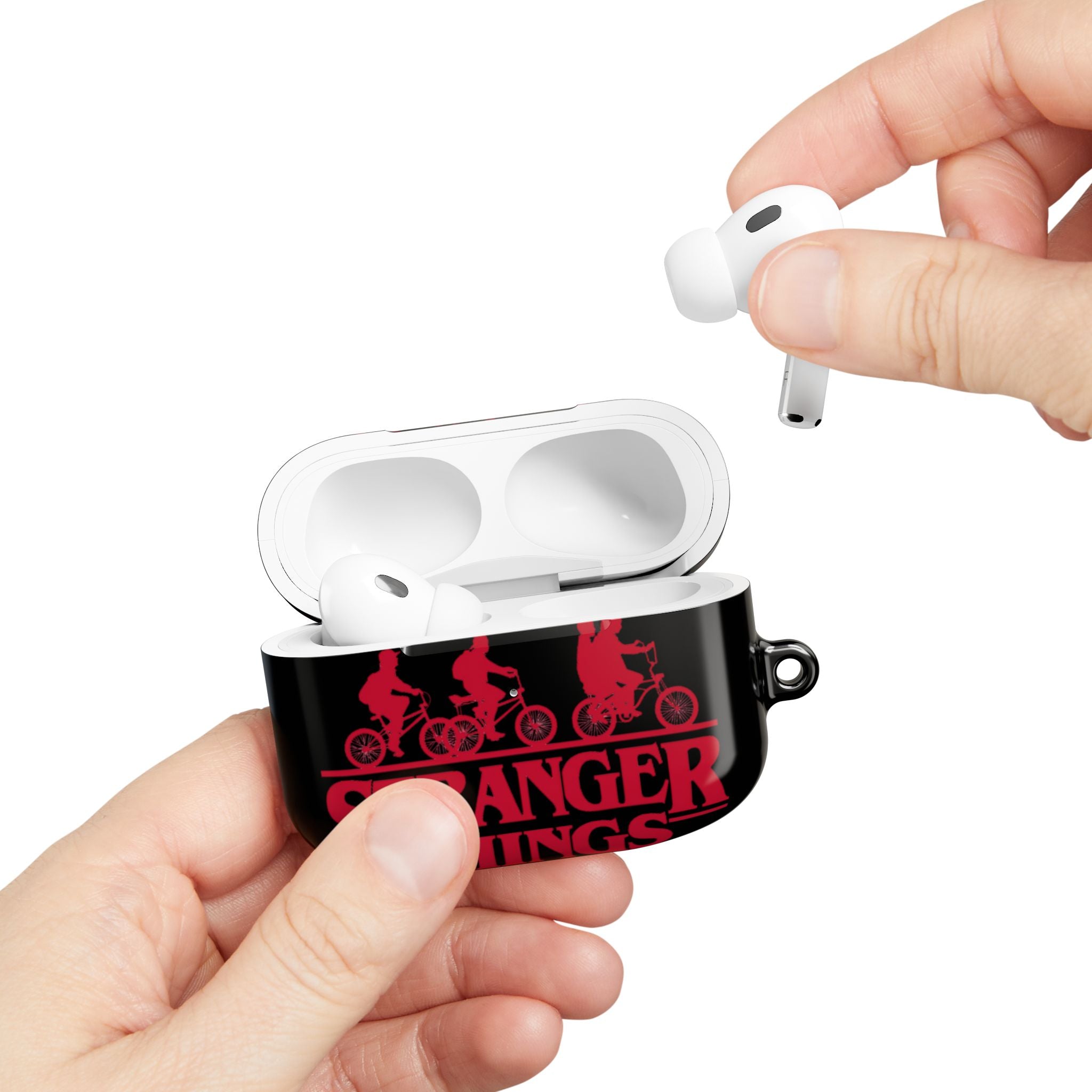 Stranger Things AirPod Case – Retro 80s Sci‑Fi Bike Silhouette Protective Cover