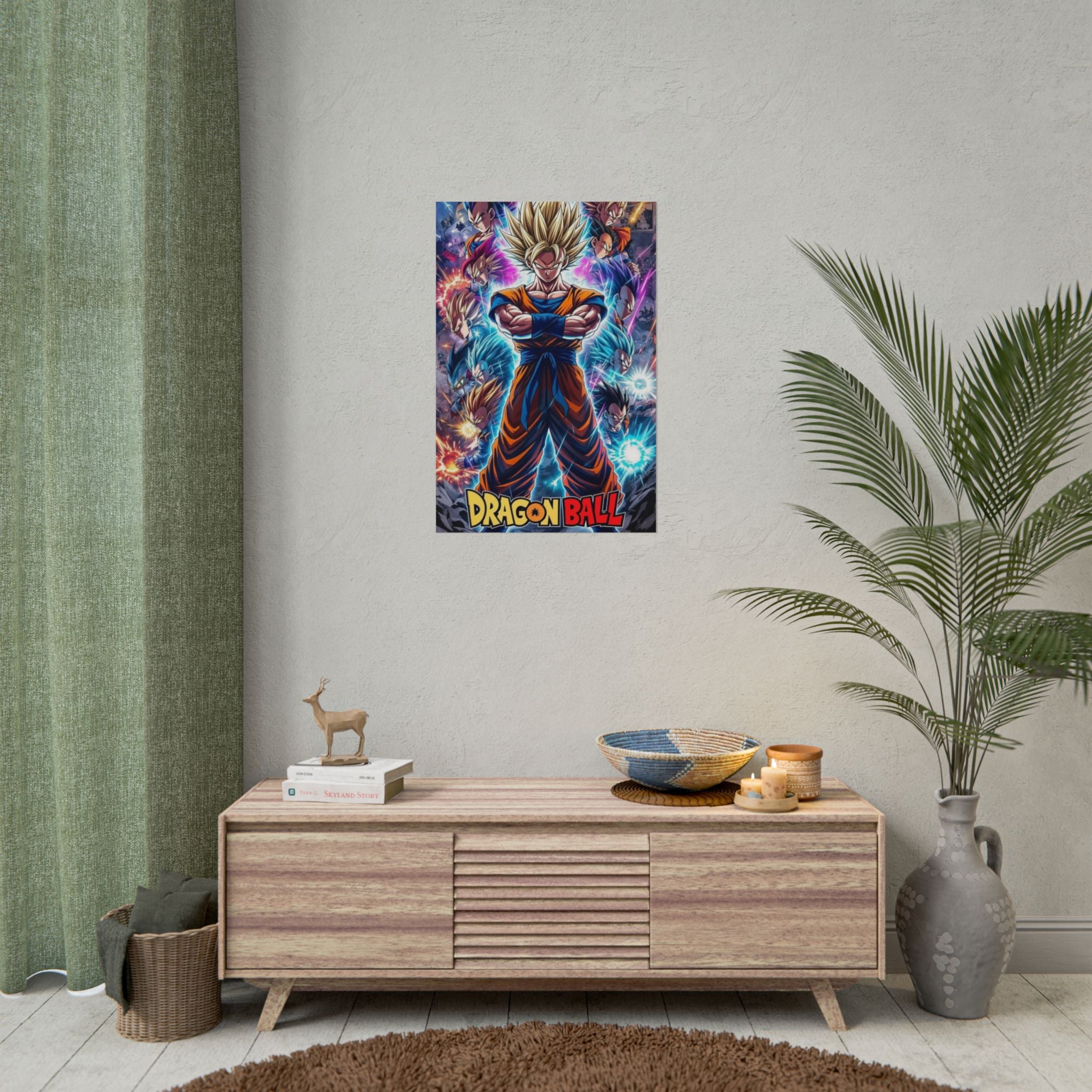 Dragon Ball Super Saiyan Goku Rolled Poster – Anime Wall Art Dragon Ball