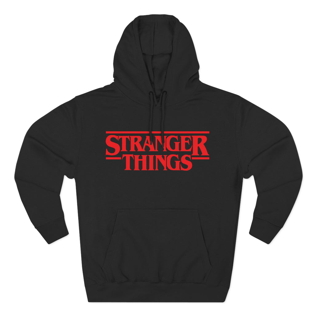 Stranger Things Fleece Hoodie – Retro Outline Logo Pullover