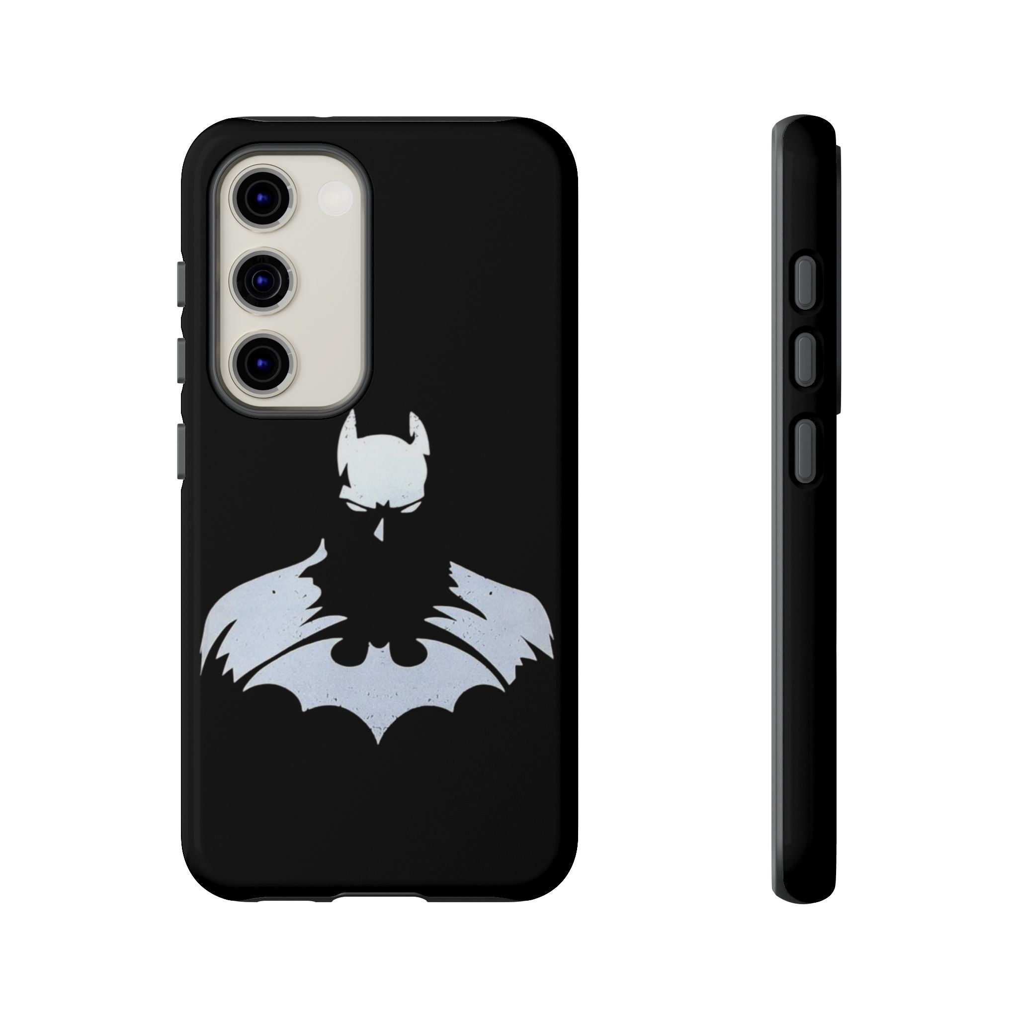Batman Silhouette Tough Phone Case — Dark Knight Black Protective Cover