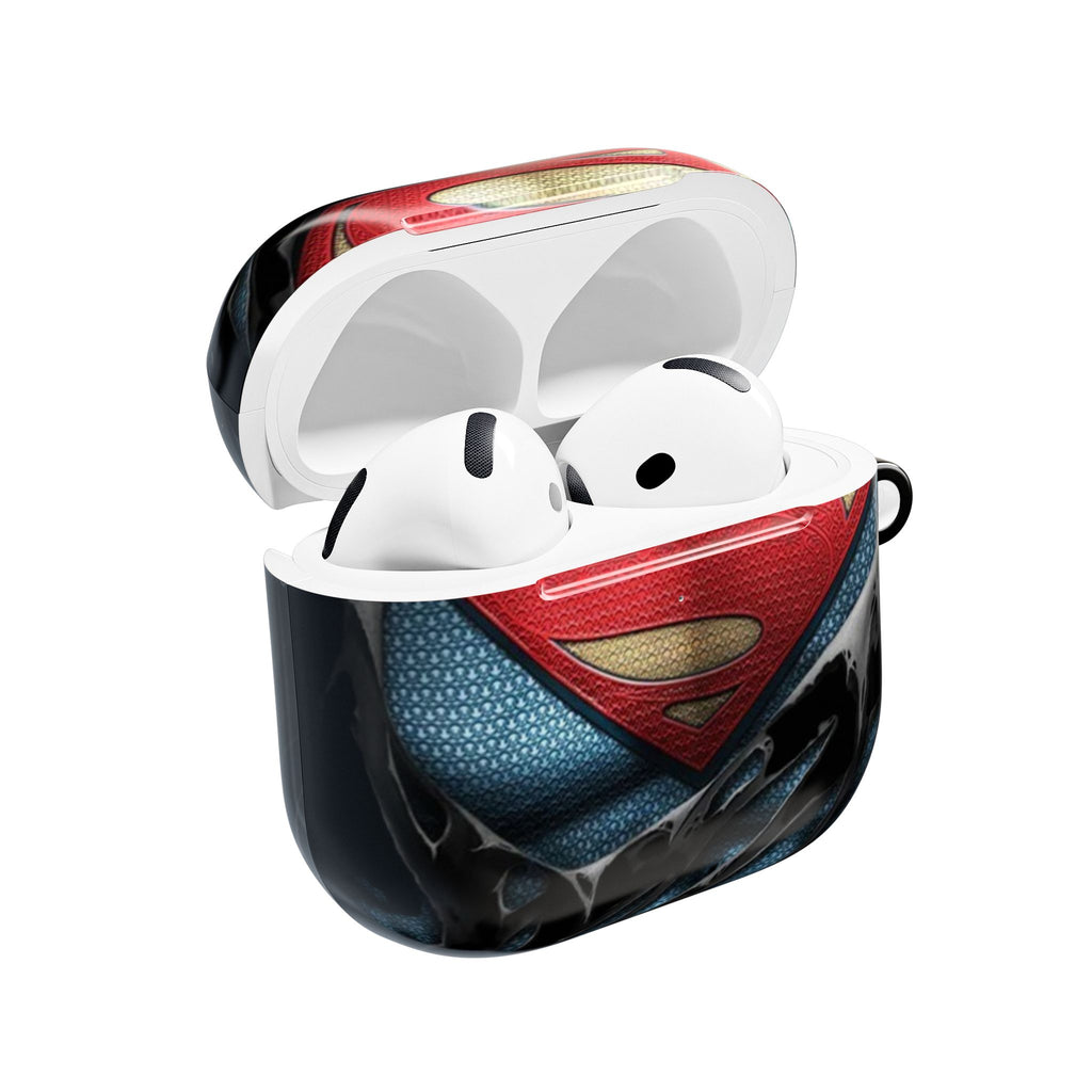 Superman Logo AirPod Case — Heroic Comic Superhero Protective Cover