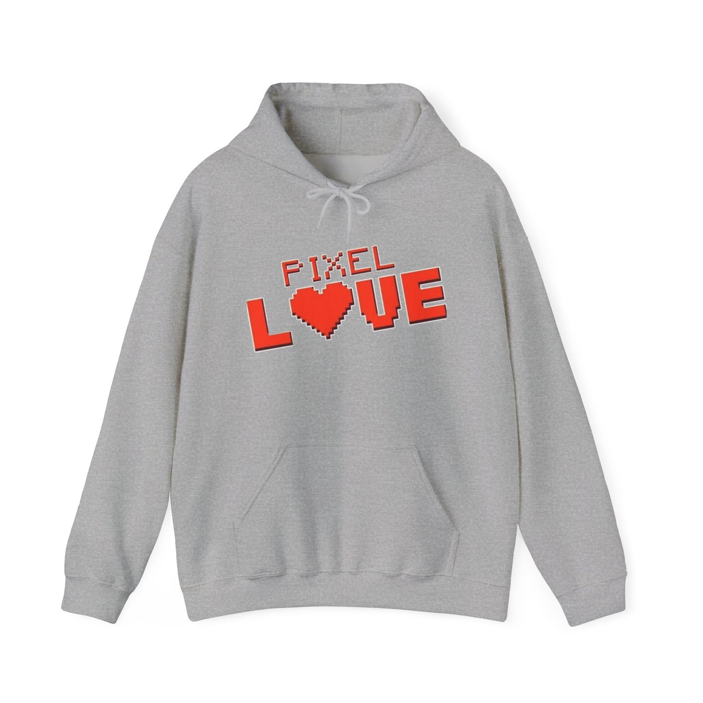 Pixel Love Hoodie – Retro 8-Bit Herz Gamer Valentinstags-Sweatshirt