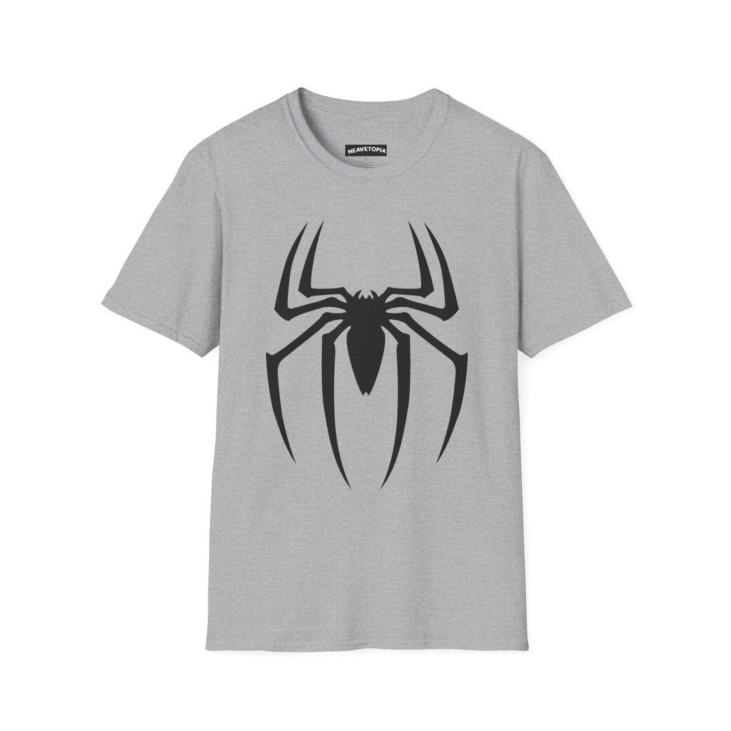 Black Spiderman Emblem T-Shirt | Spider Logo Tee