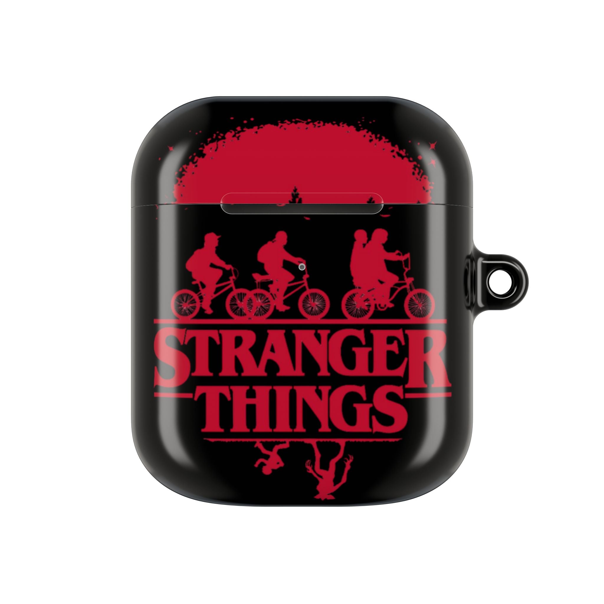 Stranger Things AirPod Case – Retro 80s Sci‑Fi Bike Silhouette Protective Cover