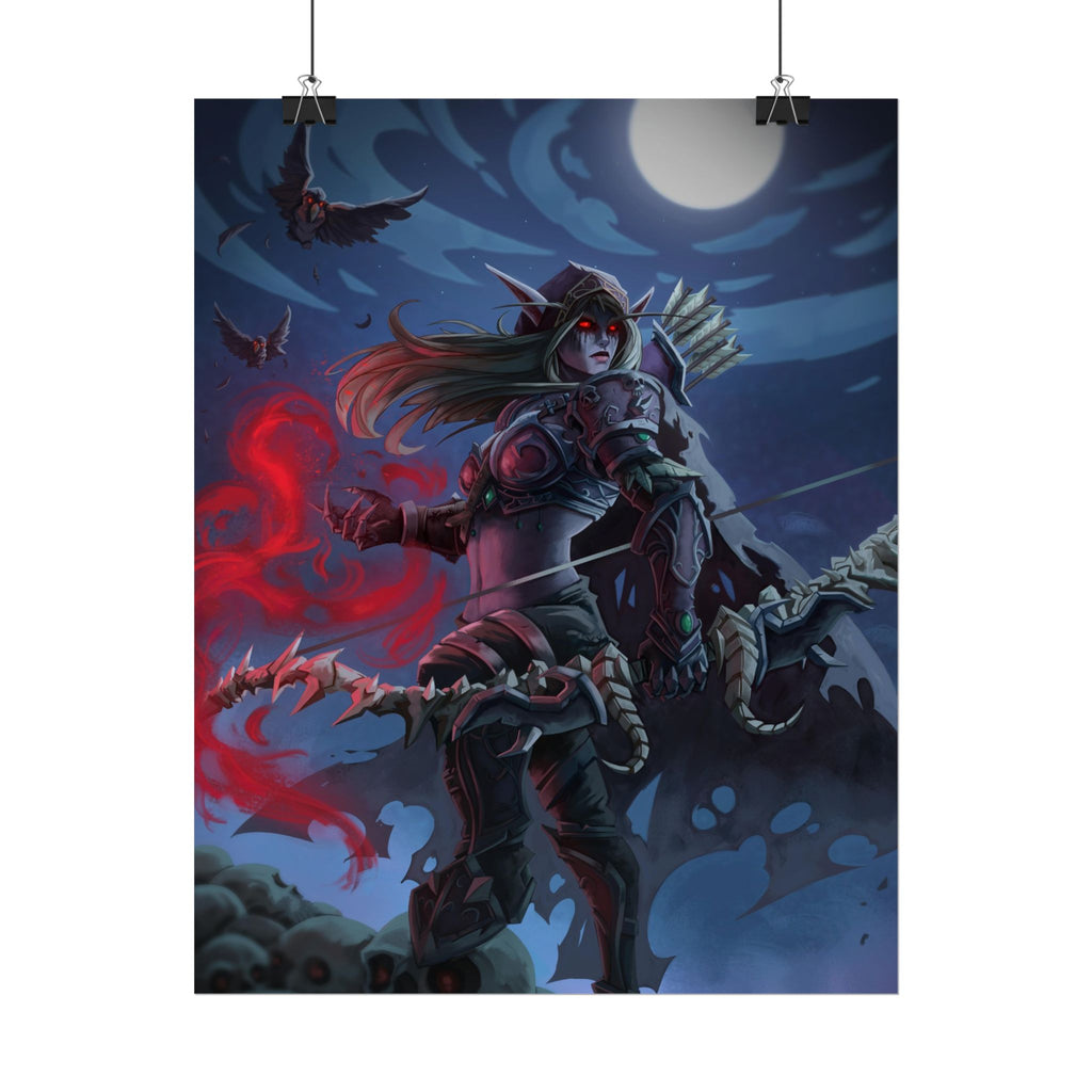 Lady Sylvanas World Of Warcraft Poster — Fantasy Art Print