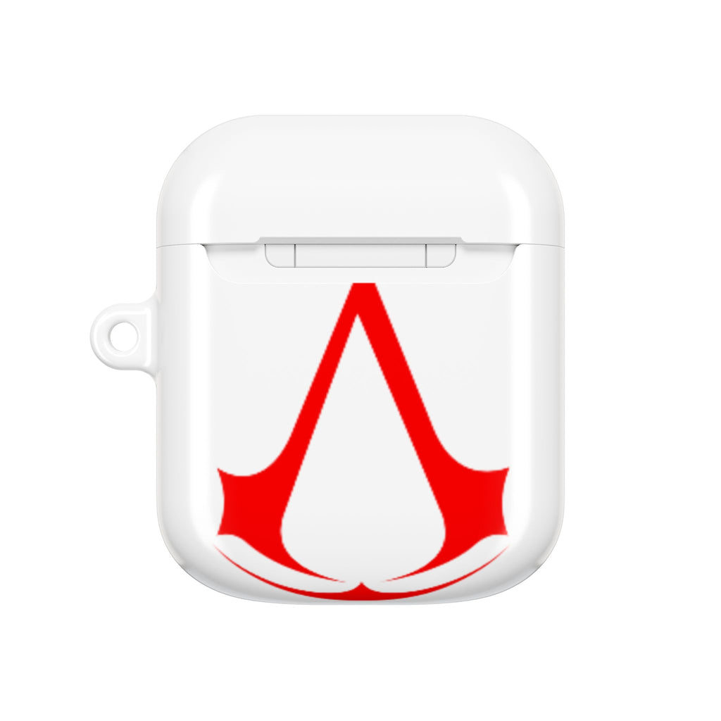 Assassins Creed Emblem AirPod Case — Red Gaming Logo Protective Cover