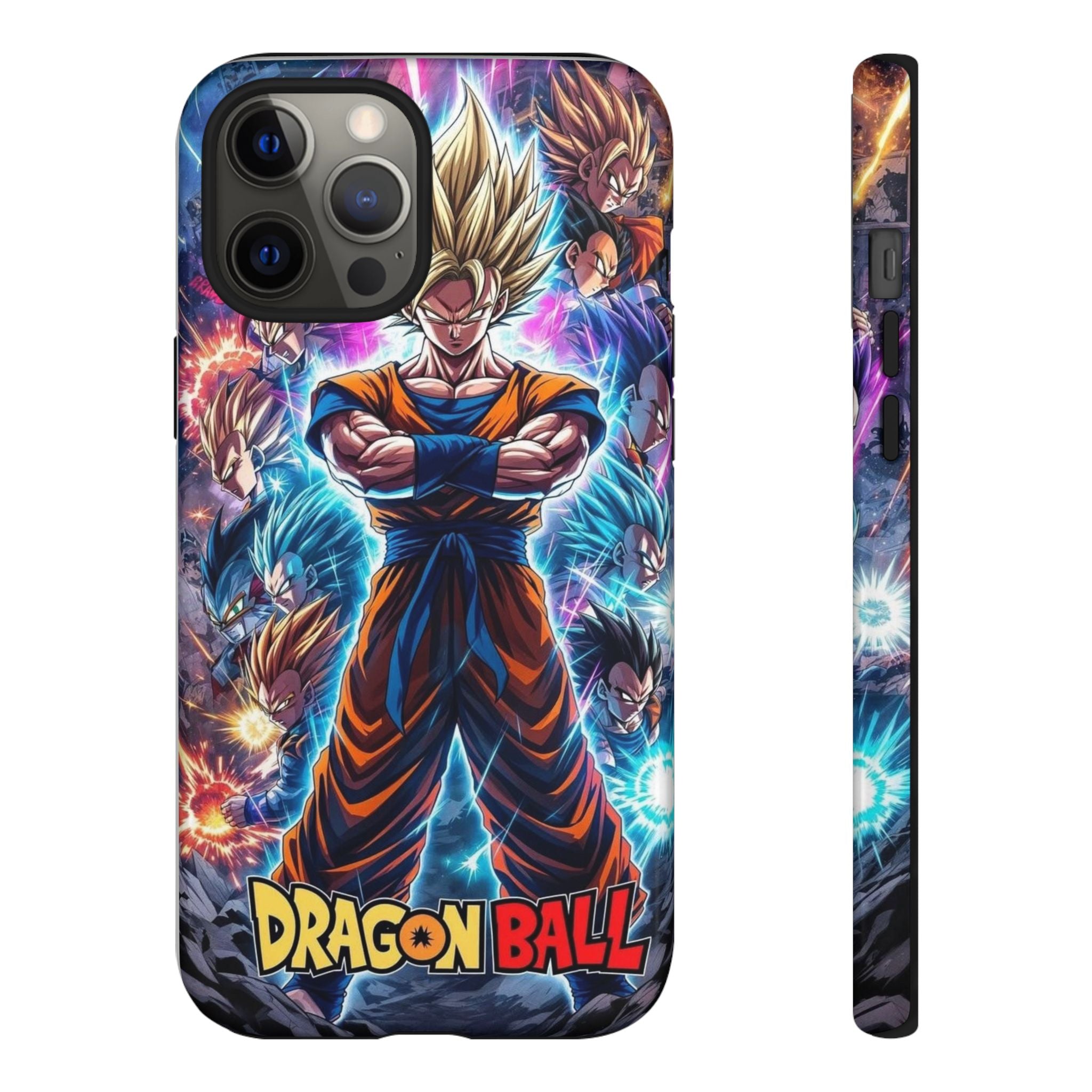 Dragon Ball Super Saiyan Phone Case — Goku Anime Tough Case