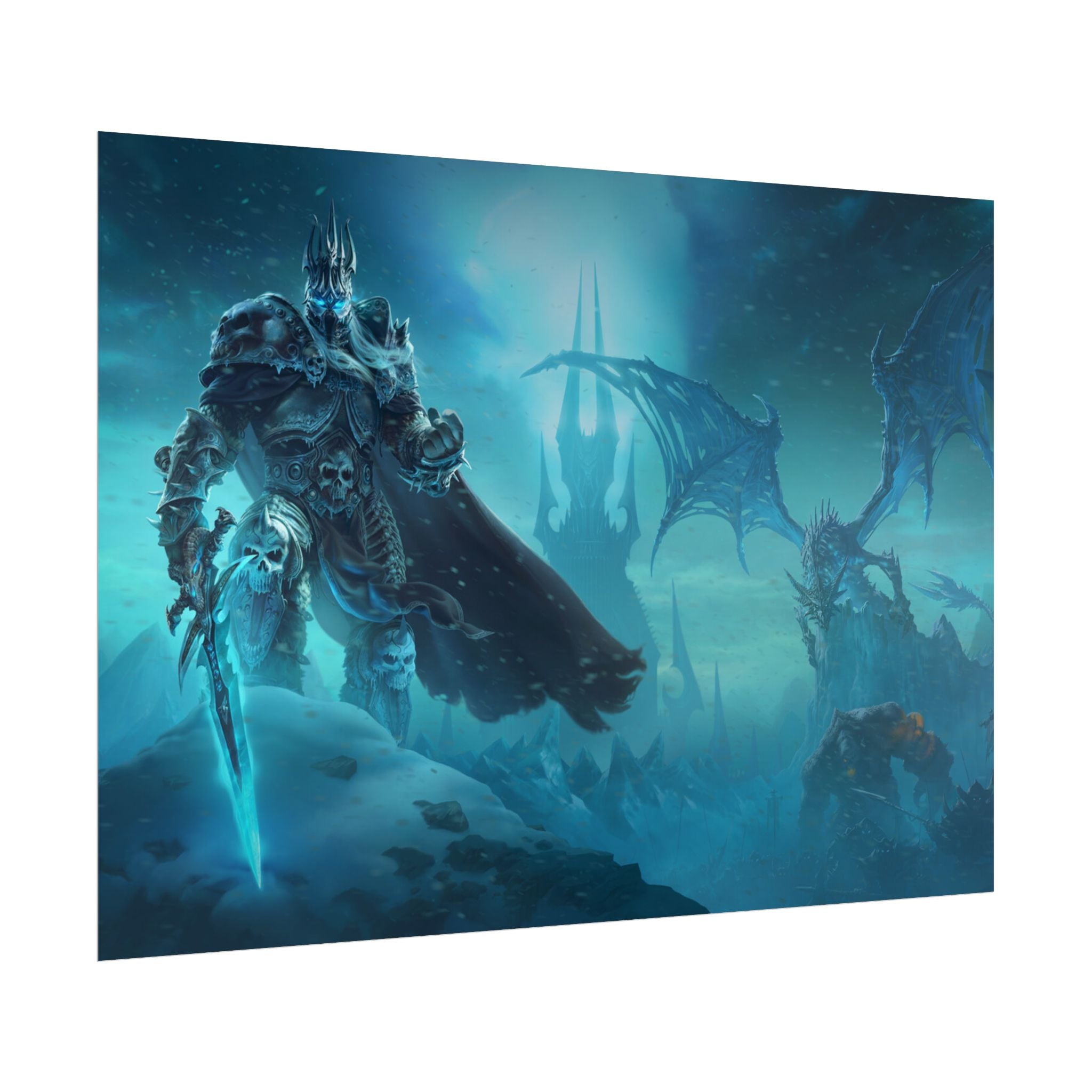 Lich King Fantasy Art Print - World of Warcraft