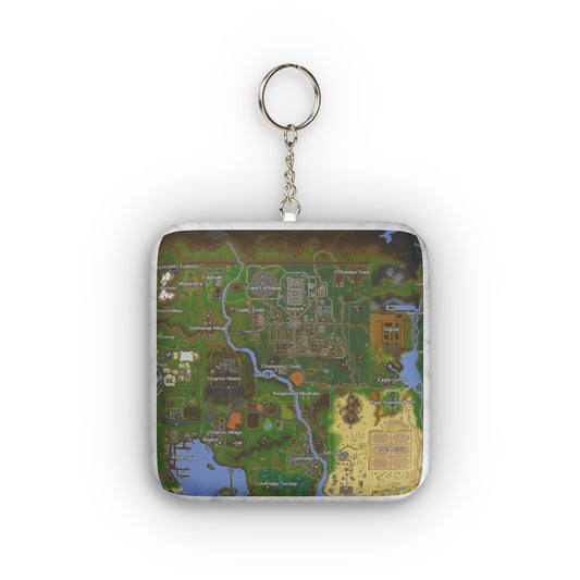 Old School Runescape Plush Keychain Map