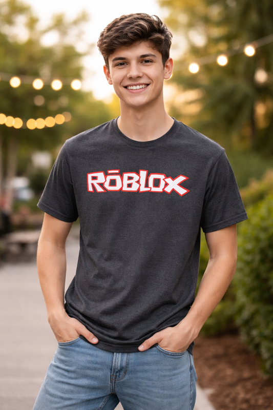 T-shirt avec logo Roblox — T-shirt graphique rétro pour joueur