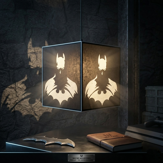 Batman Silhouette Leuchtwürfellampe – LED-Nachtlicht für Kinder & Fans