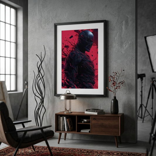 Vecna | Stranger Things | Horror-gerolltes Plakat | Splash Art Design