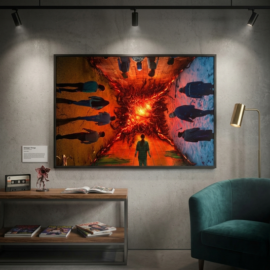 Stranger Things Upside-Down Portal Kunstdruck